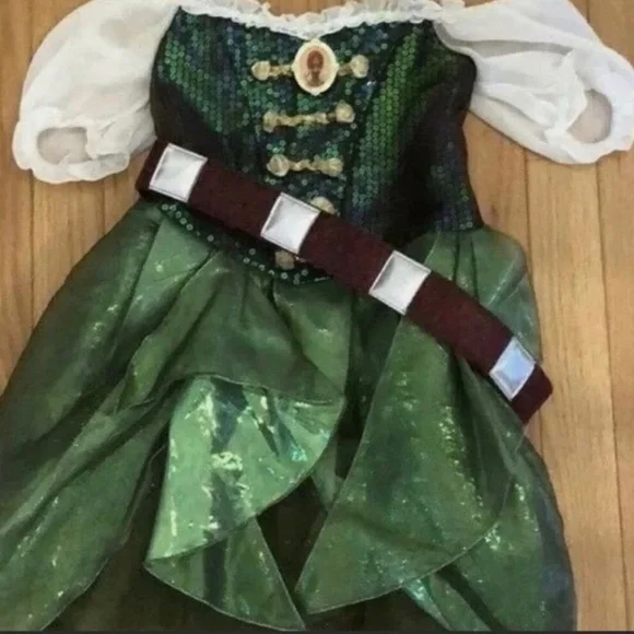 Disney Store Zarina Pirate Fairy Costume Girls 5-6 w/belt & wings Disney Store Zarina Pirate Fairy Costume Girls 5-6 w/belt & wings